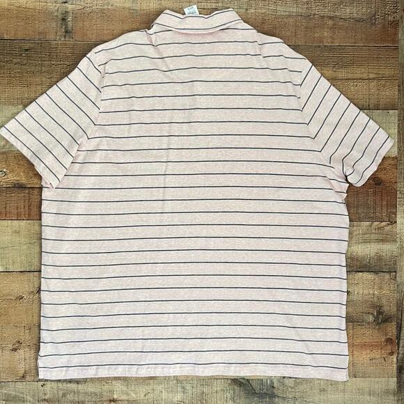 NWT Jos. A. Bank Men’s Sz 4XB Traveler Polo Shirt Short Sleeve Blush Pink - Picture 1 of 8